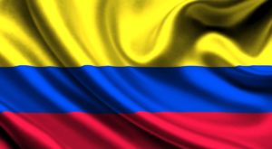 waving flag Colombie